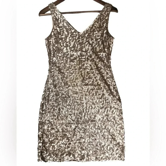Pretty Guide Sleeveless Women's Vintage Sequin Mini Dress - Picture 3 of 9